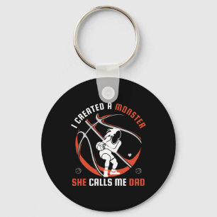 I Created A Monster She Calls Me Dad Bysketbyll Lo Keychain