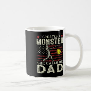 I Created A Monster She Calls Me Dad Softll Father Coffee Mug