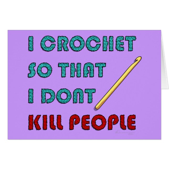 I Crochet, (Front Horizontal)