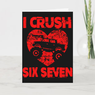 I Crush Hearts Six Seven Valentines 67 Monster Tru Card