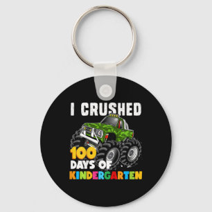 I Crushed 100 Days Of Kindergarten Fun Girls And B Keychain