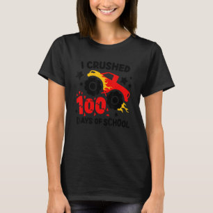 I Crushed 100 Days Of School Big Monster Truck Cru T-Shirt