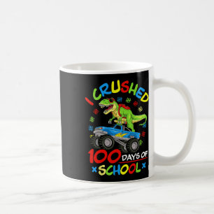 I Crushed 100 Days Of School Boys Monster Truck  Coffee Mug