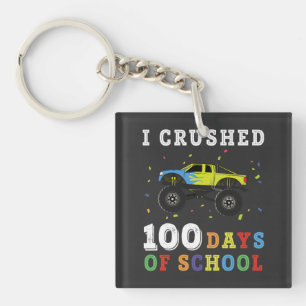 I Crushed 100 Days Of School Keychain