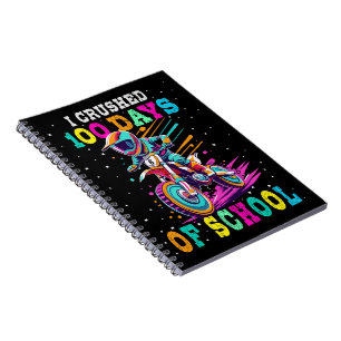 I crushed 100 days of school Motocross Notebook