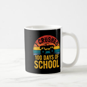I Crushed 100 Days Of School Truck Lovers Kids Tea Coffee Mug