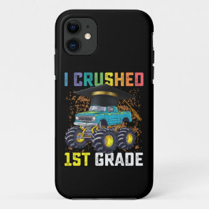 I Crushed 1st Grade Monster Truck Graduation iPhone 11 Case