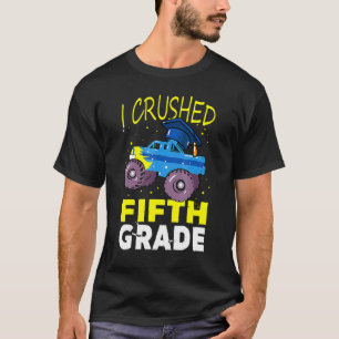 I Crushed 5th Grade Monster Truck Graduation Boys T-Shirt