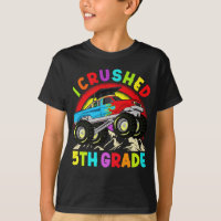I Crushed 5th Grade Monster Truck Graduation Cap 