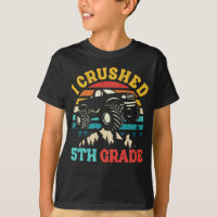 I Crushed 5th Grade Monster Truck Graduation Cap 