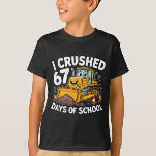 I Crushed 67 Days Of School 67th Day Of School Boy T-Shirt
