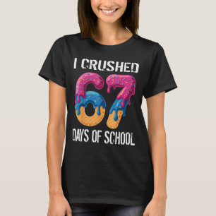 I Crushed 67 Days Of School Boys Ice Cream Drip Ae T-Shirt