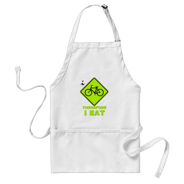 I Cycle Therefore I Eat Standard Apron (Front)