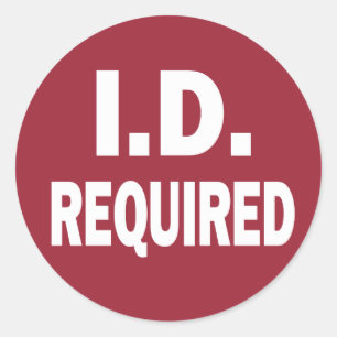 I.D. autocollant de l'avis d'identification obliga