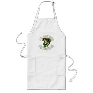 I d Rather Be Fishing Funny Long Apron