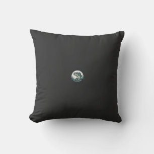 I’d Rather Be Fishing Vintage Bass Fisherman T-Shi Throw Pillow