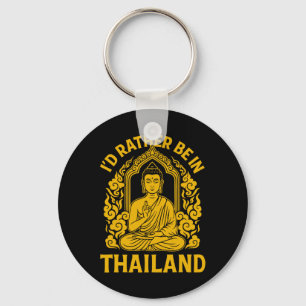 I’d Rather Be In Thailand Yoga Namaste Gift Keychain