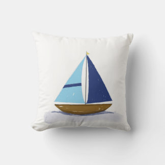 I’d Rather Be Sailing Throw Pillow