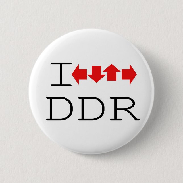 I DDR 2 INCH ROUND BUTTON (Front)