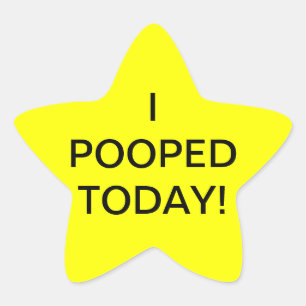 I de POOPED autocollants d'étoile AUJOURD'HUI -
