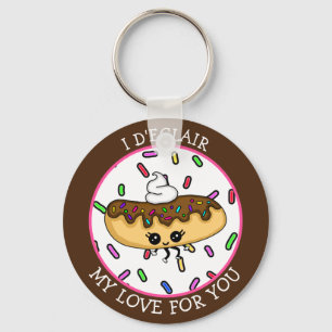 I D'eclair my Love for You Food Pun Keychain