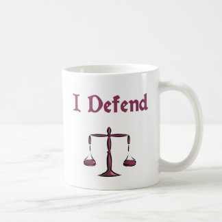 I Defend Lawyer Mug