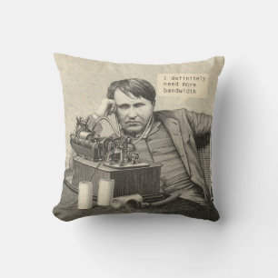 I Definitely Need More Bandwidth Throw Pillow