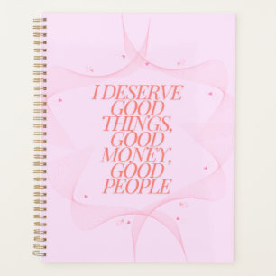 I deserve good things Quote Planner