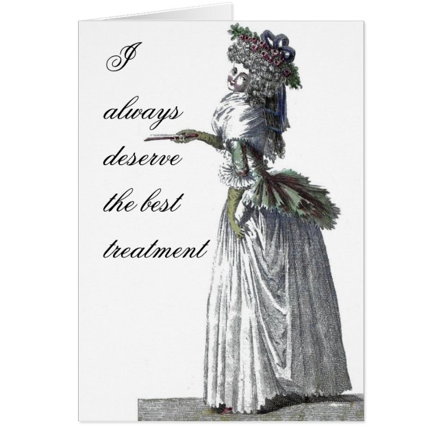 I Deserve the Best Card (Front)