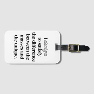 I Design Luggage Tag