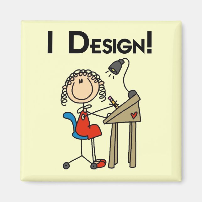 I Design Tshirts and Gifts Magnet (Front)