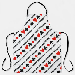 I Devote My Spare Time To The Great Game Of Bridge Apron