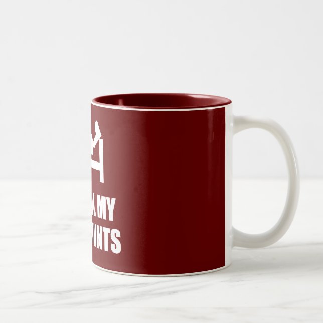 I Did-all-my- Own Stunts Two-Tone Coffee Mug (Right)