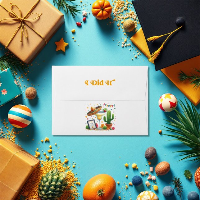 "I Did It!" Fiesta Graduation Party Envelope ("I Did It!" Fiesta Graduation Party Envelope)