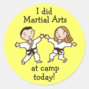 I did Martial Arts at Camp Today stickers