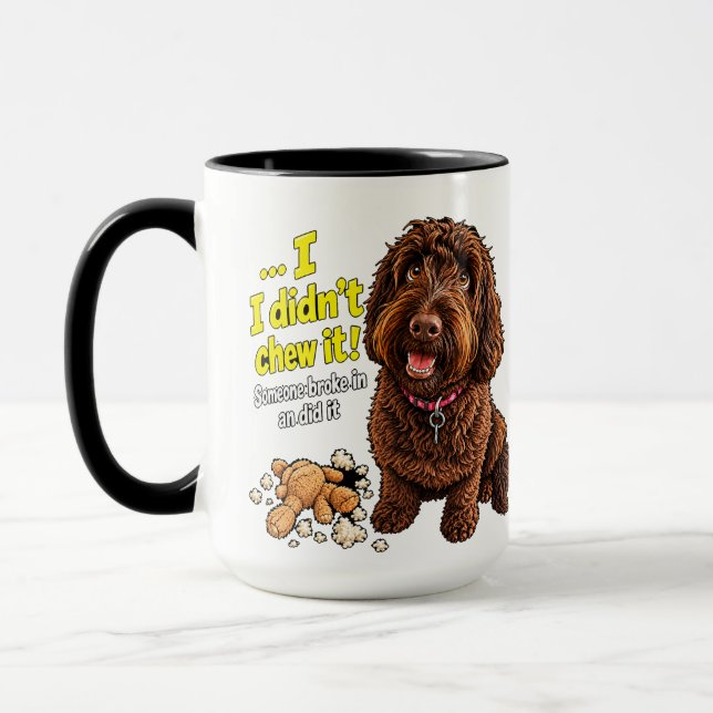 I didn't Chew It Funny Dog Mug (Left)