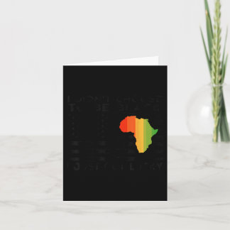 I Didnt Choose To Be Black I Just Got Lucky Black  Card