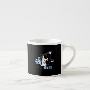 I didn't do it Cat Espresso Cup