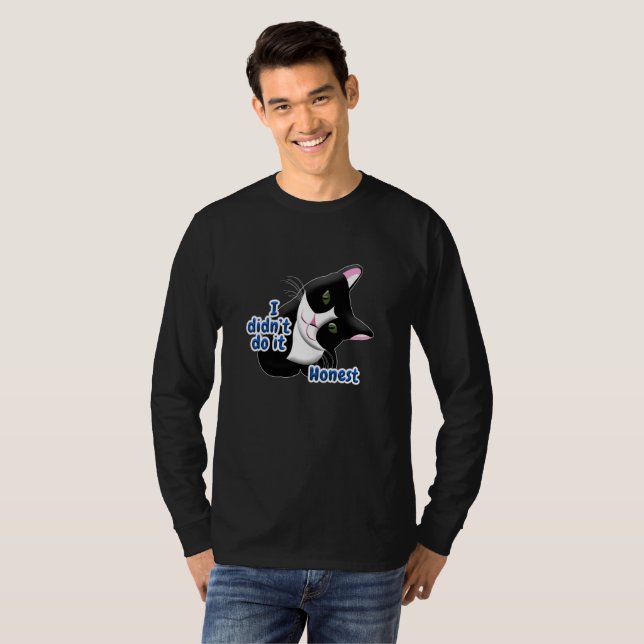 I didn't do it Cat T-Shirt (Front Full)