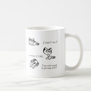 "I DIDN'T DO IT" CATS COFFEE MUG