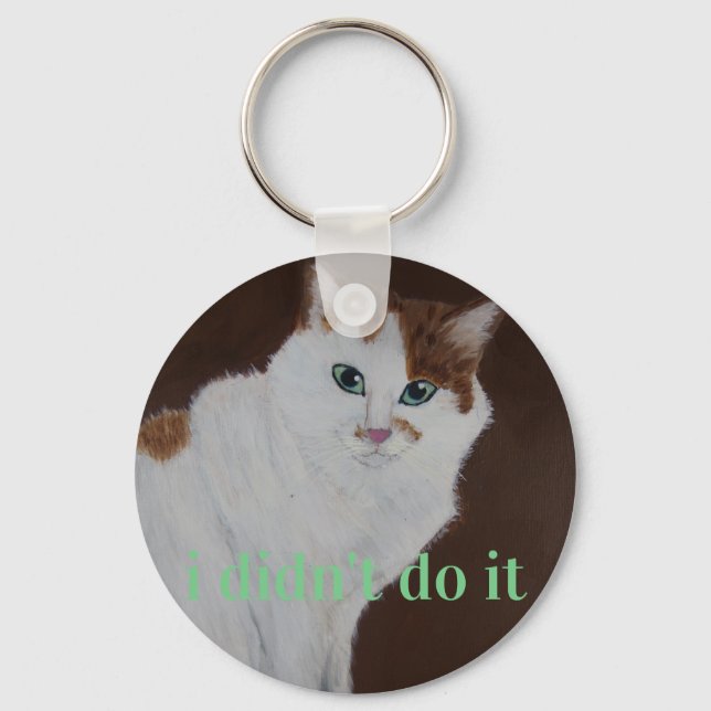 i didn't do it keychain (Front)