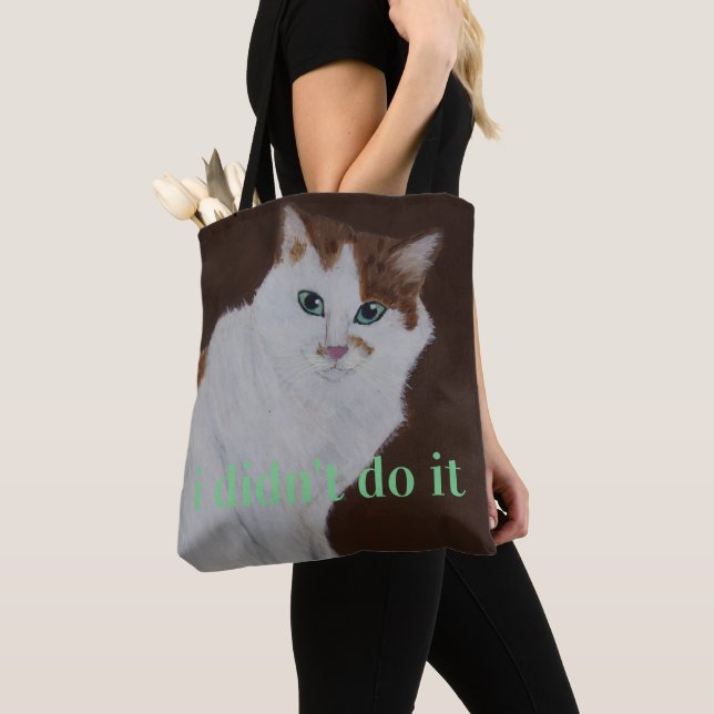 I didn't do it tote bag (Close Up)