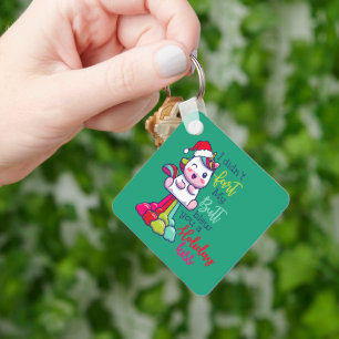 I Didn't Fart My Butt Blew You A Holiday Kiss Keychain