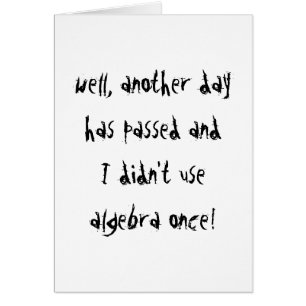 I Didn't Use Algebra