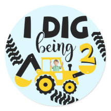 I Dig Being 2 Birthday Construction