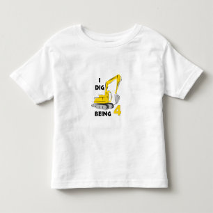 I dig being 4 toddler t-shirt