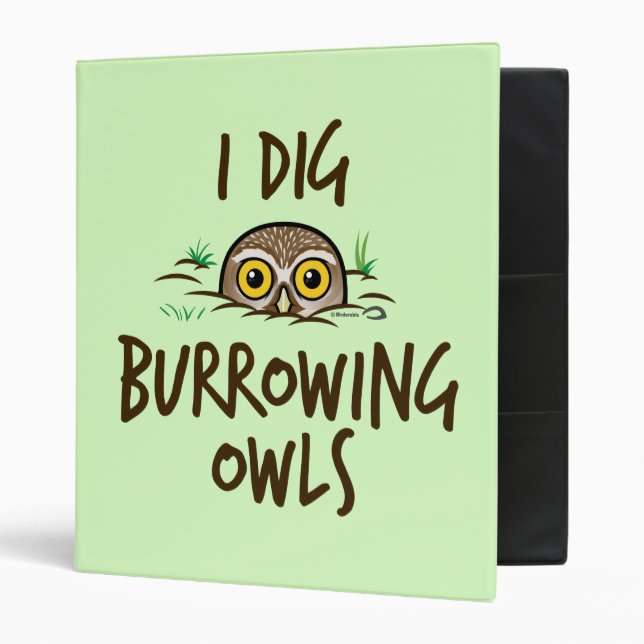 I Dig Burrowing Owls Binder (Front/Inside)