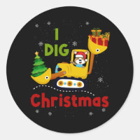 I Dig Christmas Excavator Construction Boys Toddle