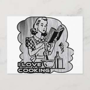 I Dig Cooking Garnish Postcard