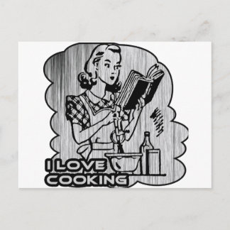 I Dig Cooking Garnish Postcard